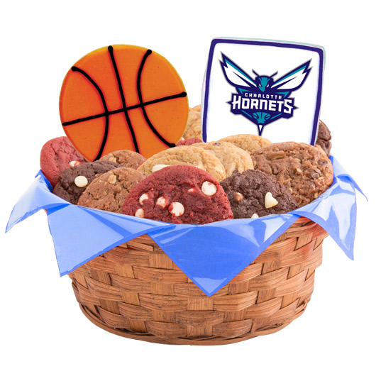 WNBA1-CHA - Pro Basketball Basket - Charlotte Cookie Basket