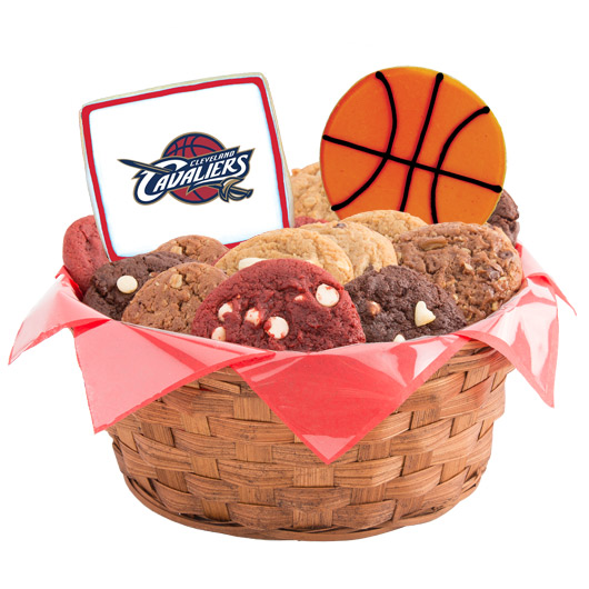 WNBA1-CLE - Pro Basketball Basket - Cleveland Cookie Basket