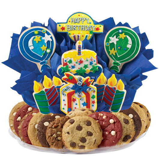 B147 - Confetti and Candles Primary BouTray™ Cookie Boutray