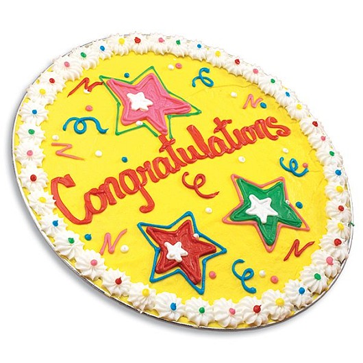 PC8 - Congratulations Iced Cookie Cake Cookie Cake