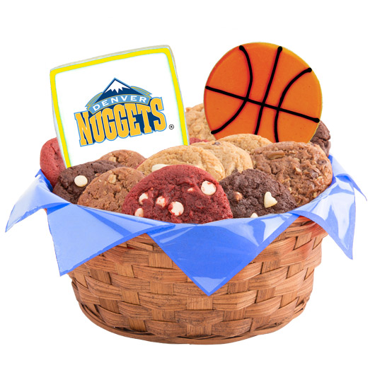 WNBA1-DEN - Pro Basketball Basket - Denver Cookie Basket