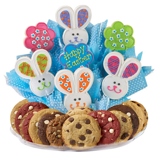 Easter Patchwork Bunnies Gourmet Gift Basket