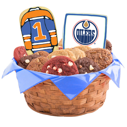 Hockey Cookie Basket - Edmonton