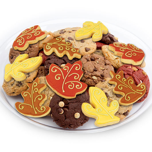 TRY27 - Fallen Leaves Cookie Tray Cookie Tray