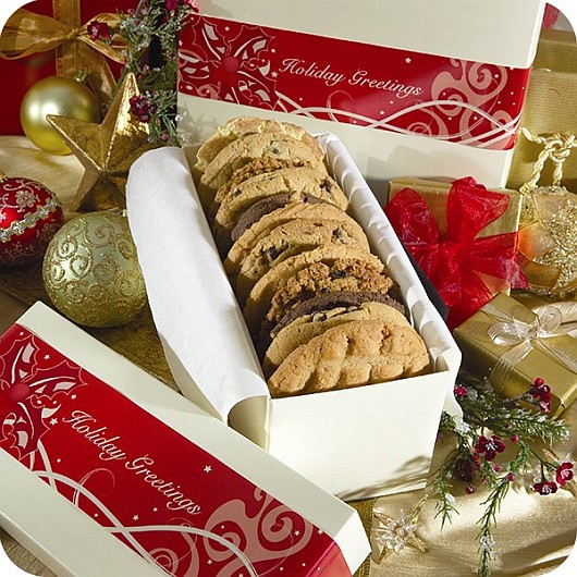 Holiday Greeting Chocolate Chip Cookies Without Nuts (12 ...