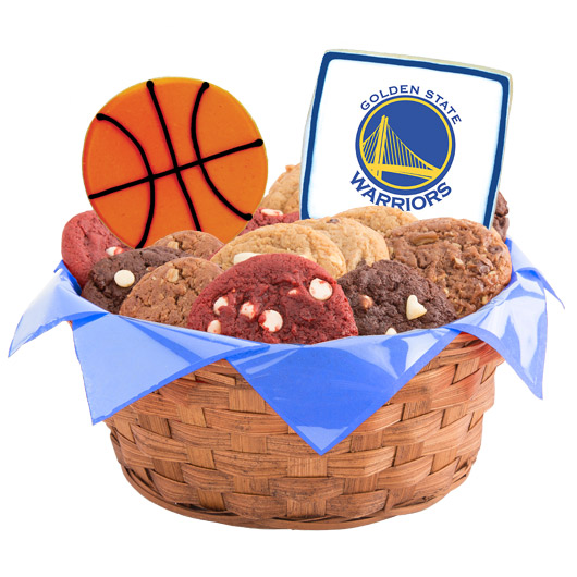 WNBA1-GSW - Pro Basketball Basket - Golden State Cookie Basket