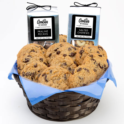 AG27-OAT - Oatmeal Raisin Gourmet Combo Basket - Two Dozen Gourmet Cookies