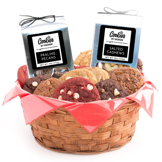 AG26 - Gourmet Combo Basket - 1 Dozen with Nut Set Gourmet Cookies