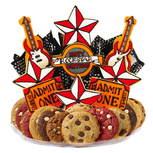 Happy Rockstar Birthday (Red) Gourmet Gift Basket