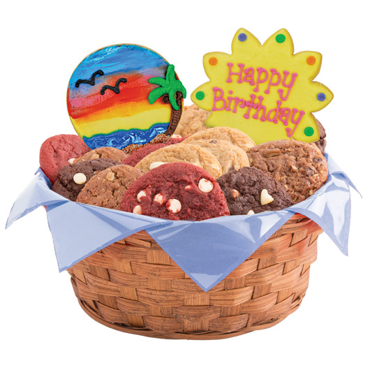 W371-BDAY - Happy Birthday Basket Cookie Basket