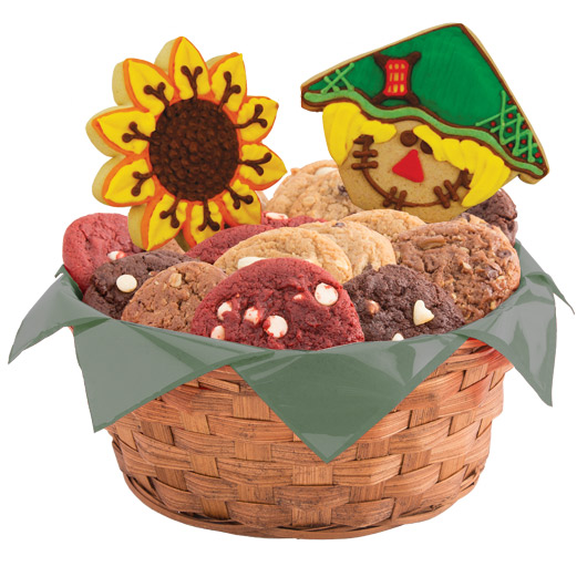 W372 - Harvest Happiness Basket Cookie Basket