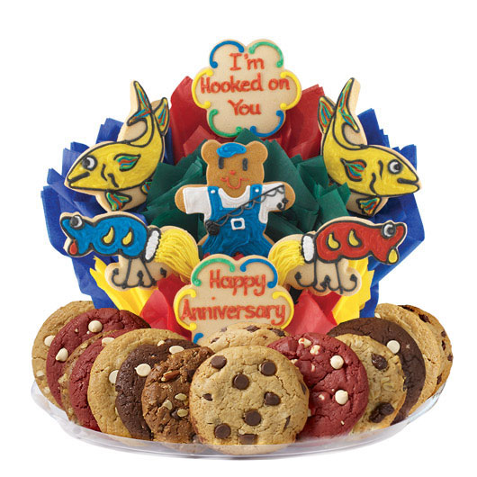 B267 - Hooked On You Anniversary BouTray™ Cookie Boutray