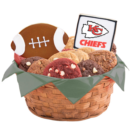 WNFL1-KC - Football Basket - Kansas City Cookie Basket