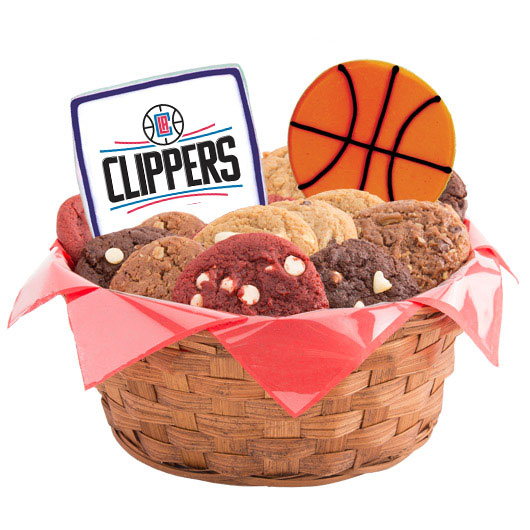 WNBA1-LAC - Pro Basketball Bouquet - LA LAC Cookie Basket