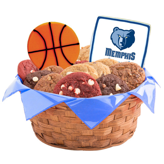 WNBA1-MEM - Pro Basketball Basket - Memphis Cookie Basket