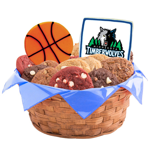 WNBA1-MIN - Pro Basketball Basket - Minnesota Cookie Basket