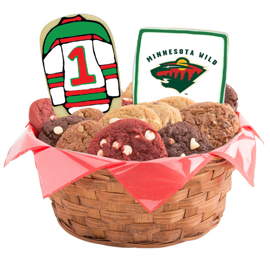 WNHL1-MIN - Hockey Basket - Minnesota Cookie Basket