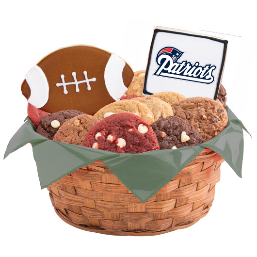 WNFL1-NE - Football Basket - New England Cookie Basket