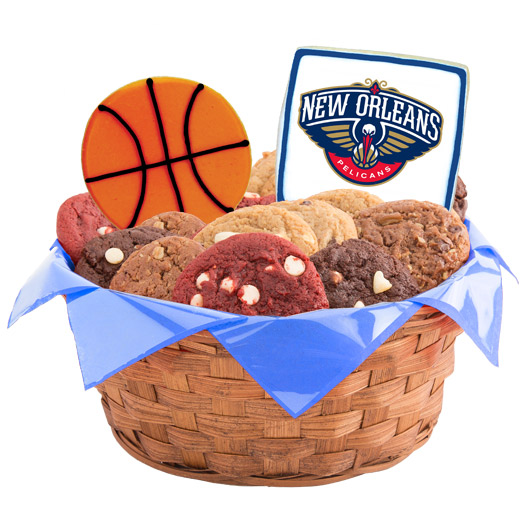 WNBA1-NOH - Pro Basketball Basket - New Orleans Cookie Basket
