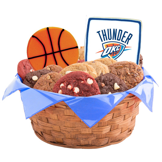 WNBA1-OKC - Pro Basketball Basket - Oklahoma City Cookie Basket