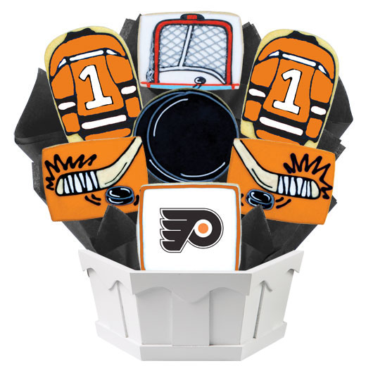 NHL1-PHI - Hockey Bouquet - Philadelphia Cookie Bouquet