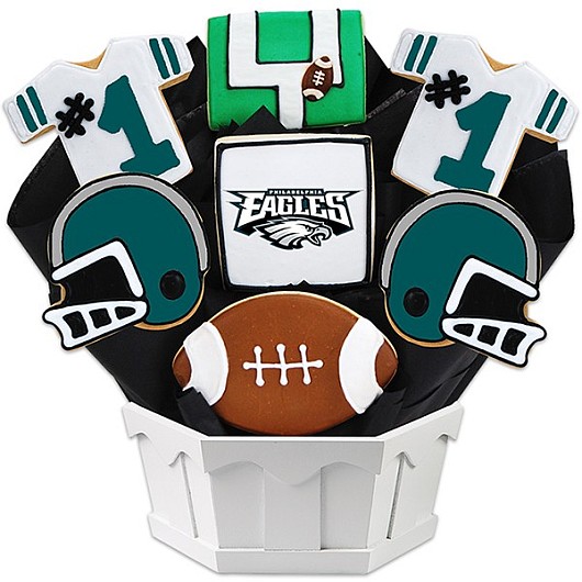 NFL1-PHI - Football Bouquet - Philadelphia Cookie Bouquet