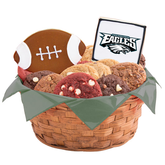 WNFL1-PHI - Football Basket - Philadelphia Cookie Basket