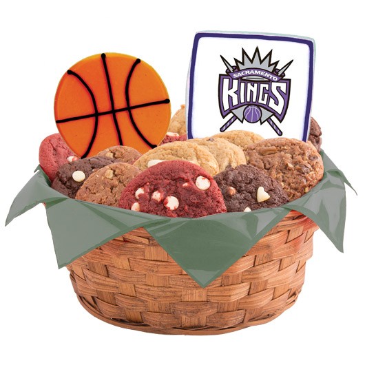 WNBA1-SAC - Pro Basketball Basket - Sacramento Cookie Basket