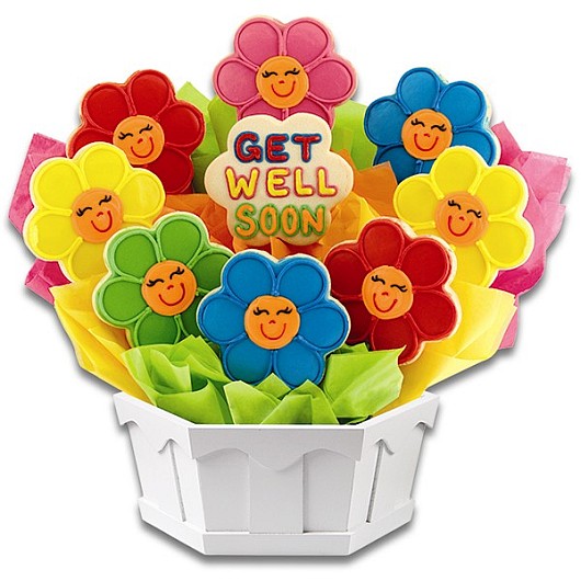 Gluten Free Share a Smile Daisies Cookie Bouquet