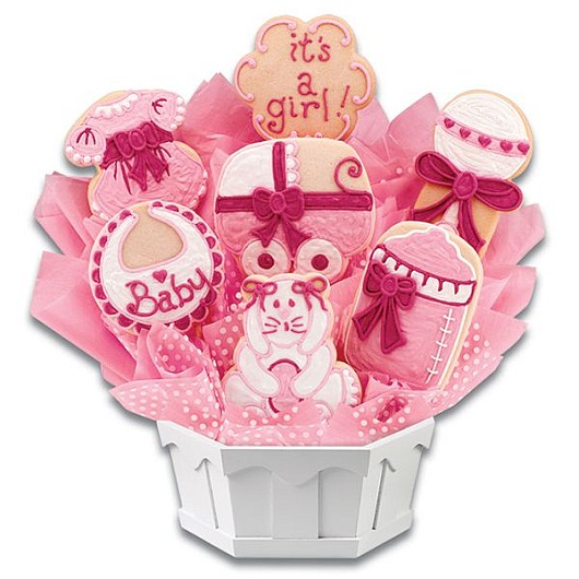 New baby shop cookie bouquet