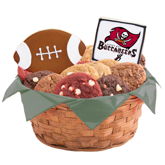 WNFL1-TB - Football Basket - Tampa Bay Cookie Basket