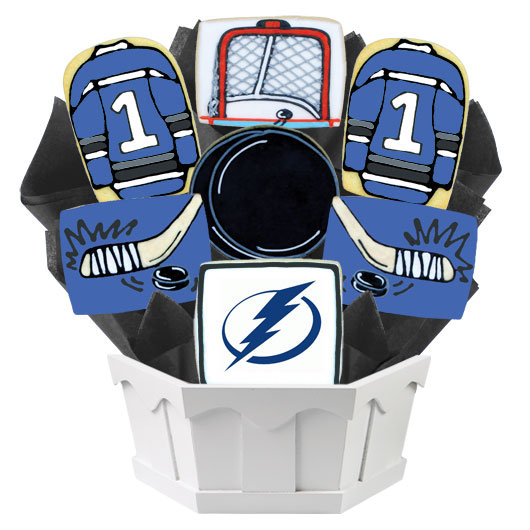 NHL1-TBL - Hockey Bouquet - Tampa Bay Cookie Bouquet