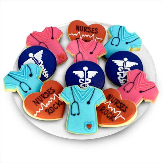 TRY463 - Nurses Rock Favor Tray Cookie Tray