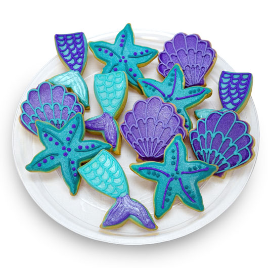 Mermaid Cookie Favors | Mermaid Party | Cookies by Design