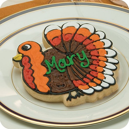 IDC66 - Turkey Place Card Individual Cookies