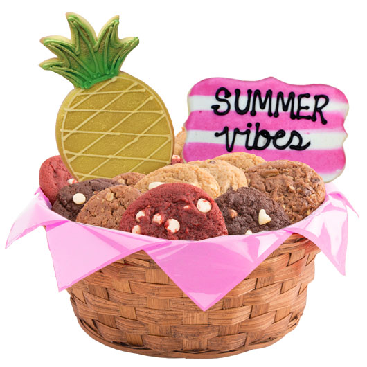 W483 - Summer Vibes Basket Cookie Basket