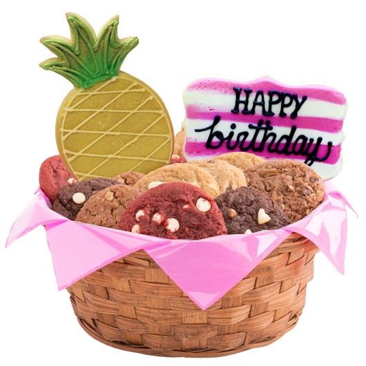 W484 - Summer Vibes Birthday Basket Cookie Basket