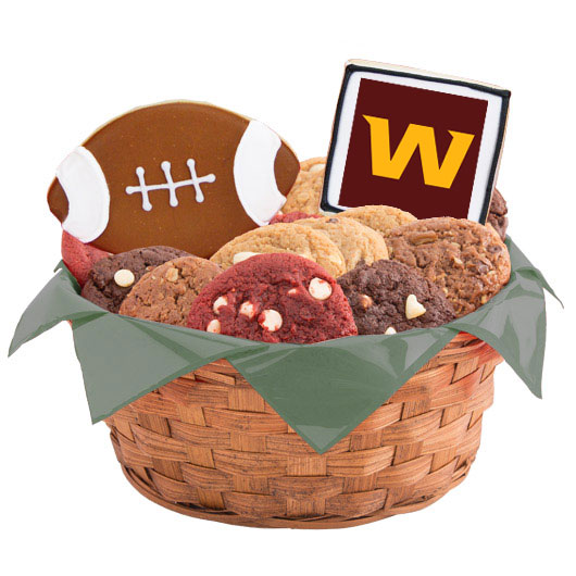 WNFL1-WAS - Football Basket - Washington Cookie Basket