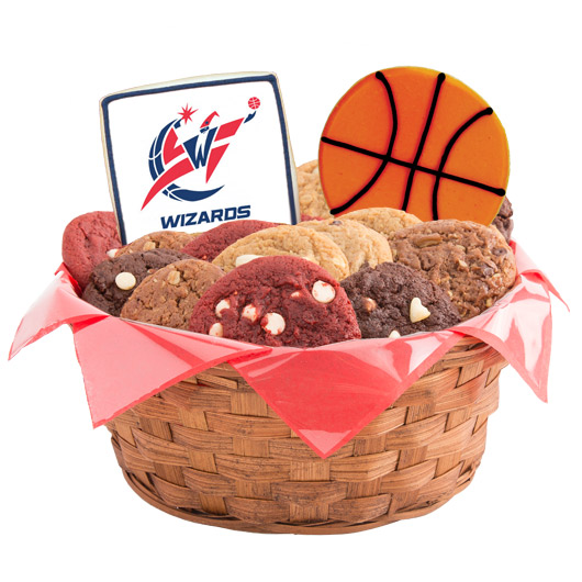 WNBA1-WAS - Pro Basketball Basket - Washington Cookie Basket