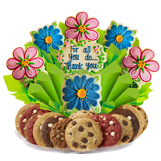 B284 - Blossoms of Thanks BouTray™ Cookie Boutray
